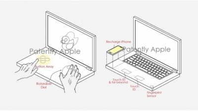 Đây là chiếc MacBook trong mơ với màn hình kép, tích hợp bàn phím ảo và sạc không dây