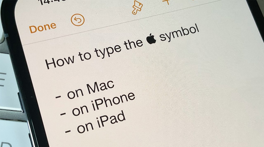 Bật mí phím tắt chèn logo Apple trên iPhone, iPad và máy Mac siêu tiện lợi