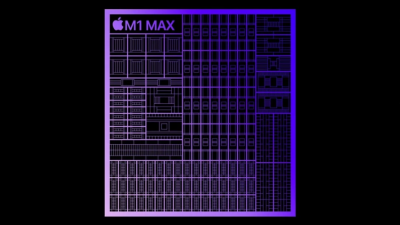 GPU của chip Apple M1 Max có hiệu suất nhanh hơn gấp 3 lần so với thế hệ trước