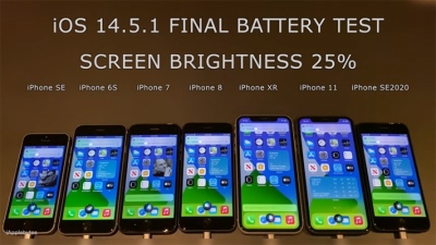 Kiểm tra độ hao pin của iOS 14.6 trên iPhone 11, iPhone 8, iPhone SE