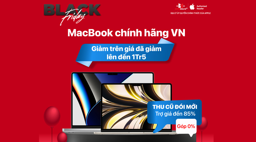 Siêu deal Black Friday: MacBook chính hãng giảm mạnh chỉ từ 22 triệu, duy nhất 25-27/11 tại Minh Tuấn mobile