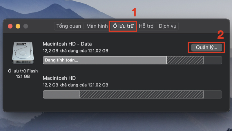 Xóa bớt file trong mục Quản lý để tối ưu bộ nhớ MacBook 