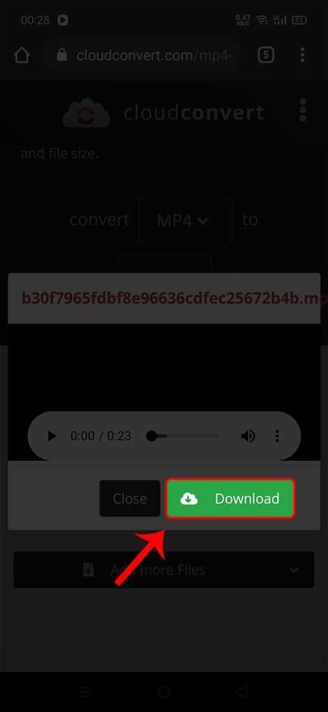 Cách tải video TikTok về điện thoại Android bằng ứng dụng CloudConvert