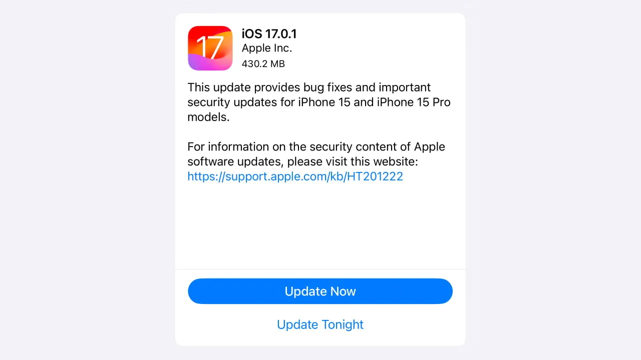 có nên cập nhật lên iOS 17.0.1