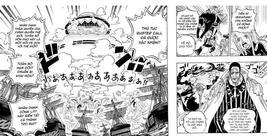 Tranh tô màu One Piece Đảo Hải Tặc Luffy tập bản thảo phác họa anime manga