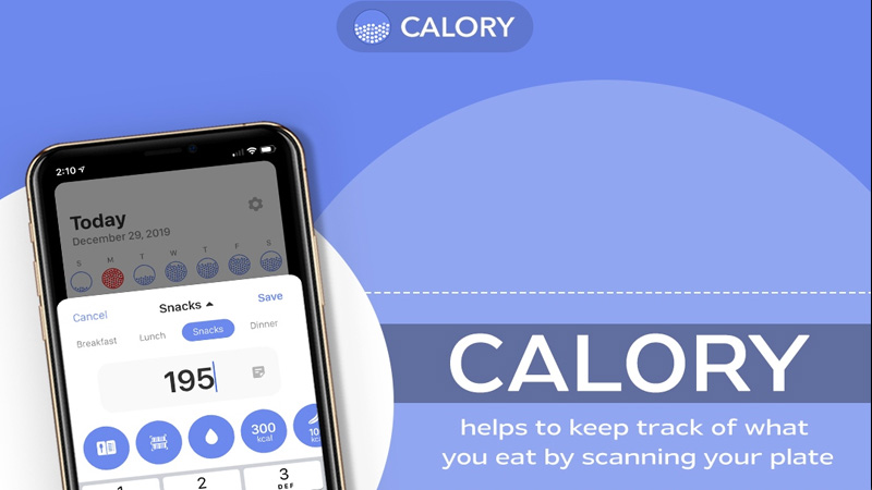 Ứng dụng Calory là một bộ đếm calo hiệu quả khác thực sự dễ sử dụng