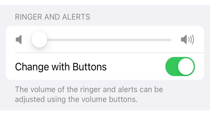 Đảm bảo rằng các nút âm lượng trên iPhone của bạn được bật