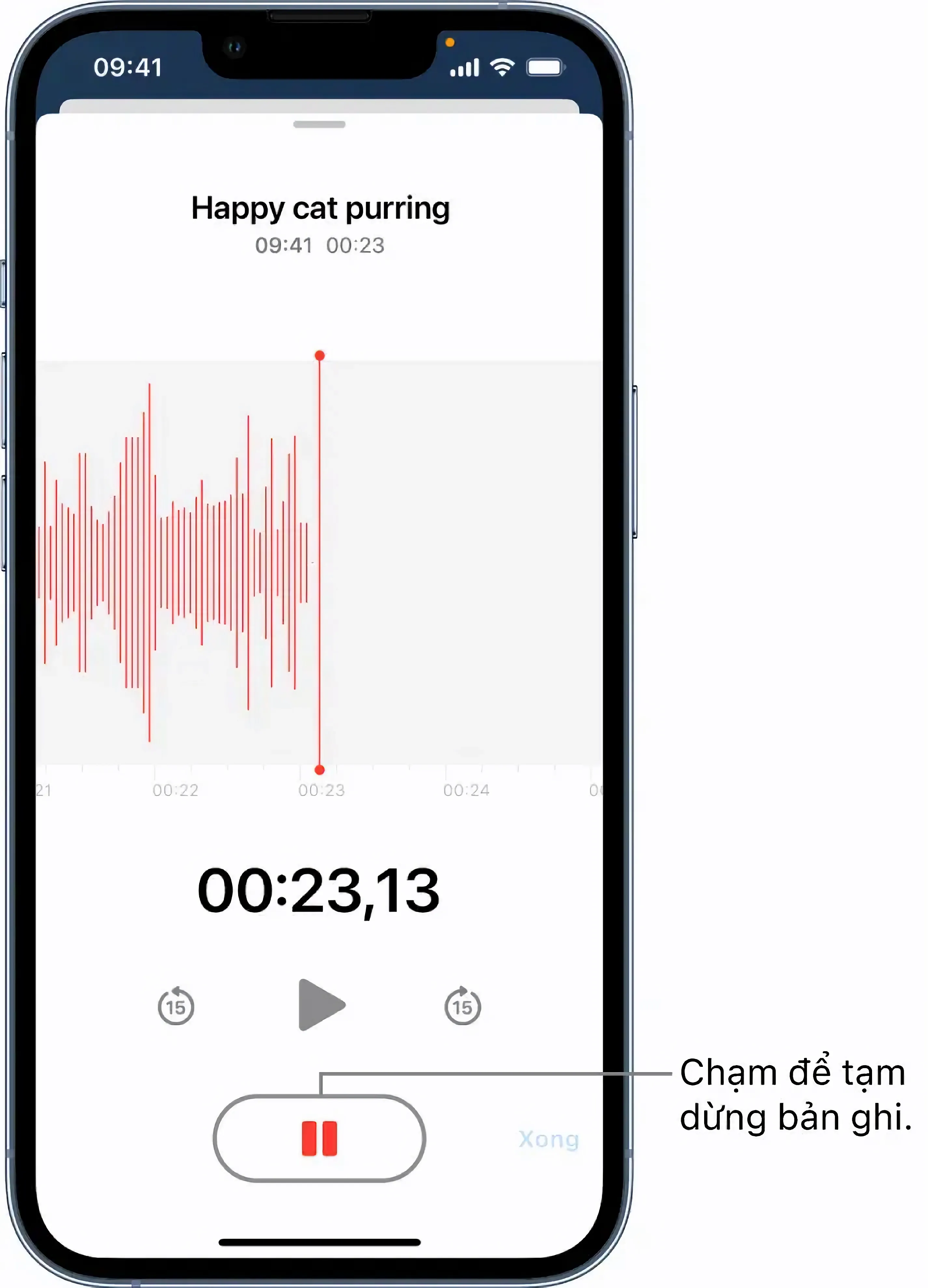 ứng dụng thu thanh voice memos của apple