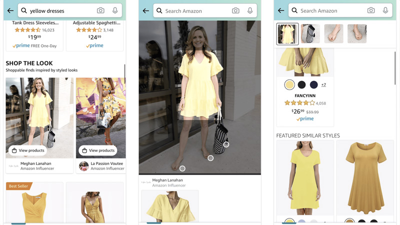 Ứng dụng chính của Amazon có công cụ tìm kiếm hình ảnh mang tên StyleSnap