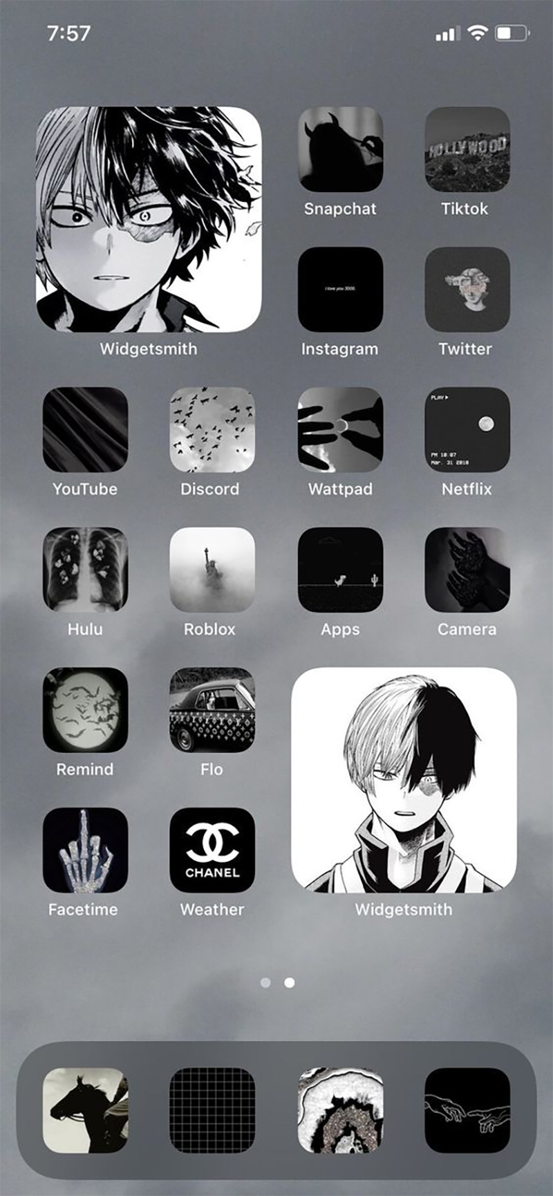 Chủ đề Anime đen tối cho iPhone