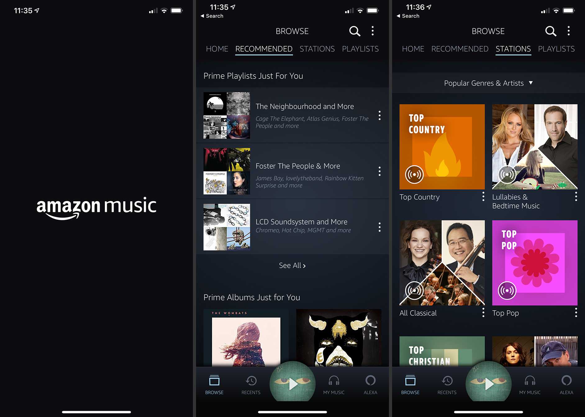 Ứng dụng Amazon Music nghe nhạc offline nổi tiếng trên iPhone