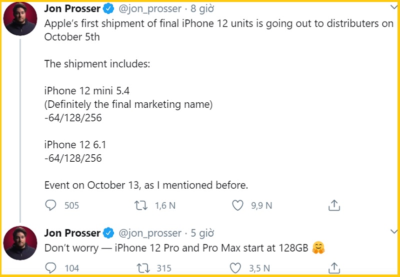 Apple chuẩn bị gửi lô hàng iPhone 12 đầu tiên đến các nhà phân phối