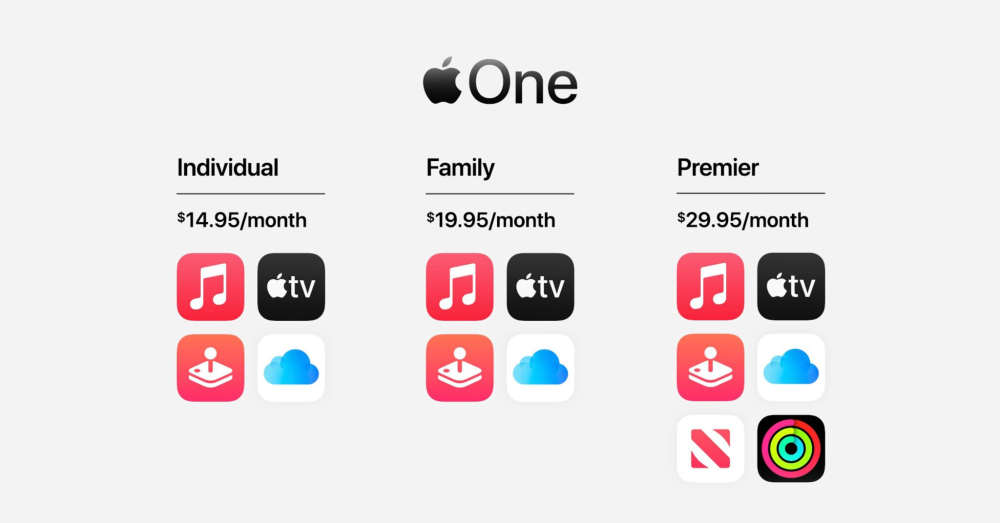 Apple giới thiệu Apple One: Từ $14.95/tháng xài được Apple Music, tv+, Arcade, iCloud