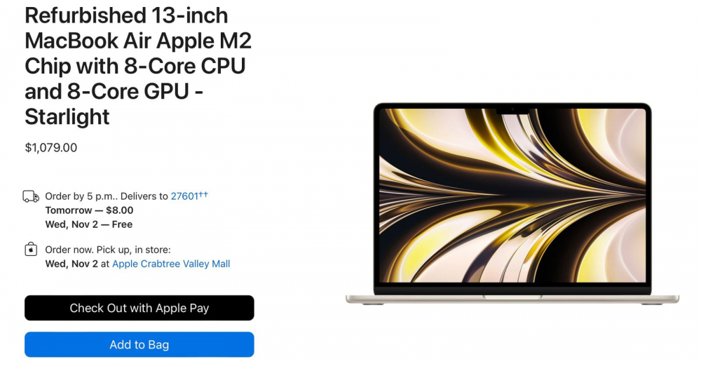 Giá bán của MacBook Air M2