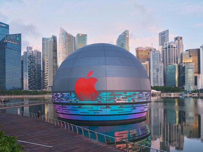 Apple Store mở của hàng trên mặt nước ở Singapore