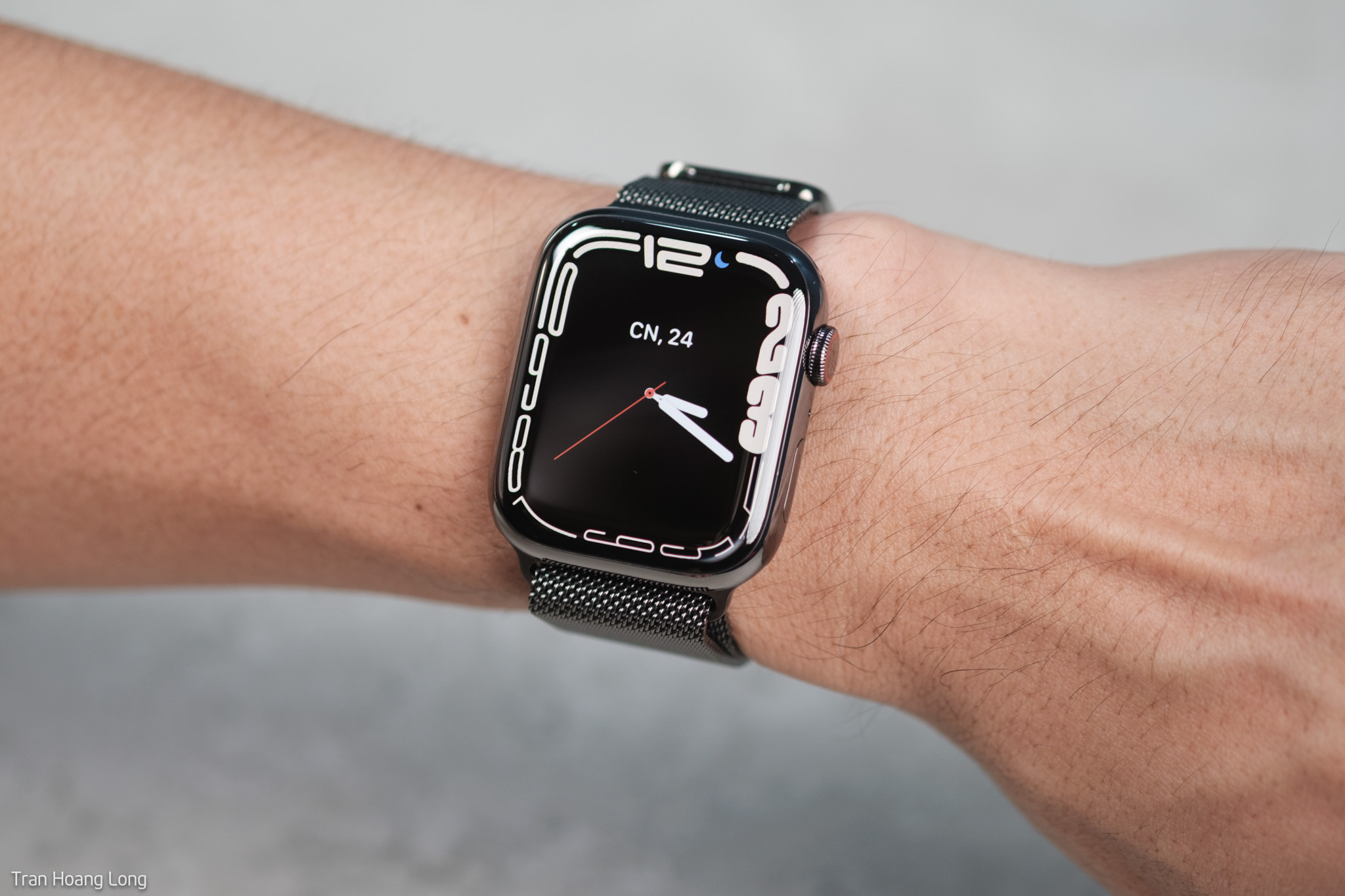 Apple Watch S7 LTE 45mm - Viền thép dây thép đa dạng các kiểu hiển thị đồng hồ 