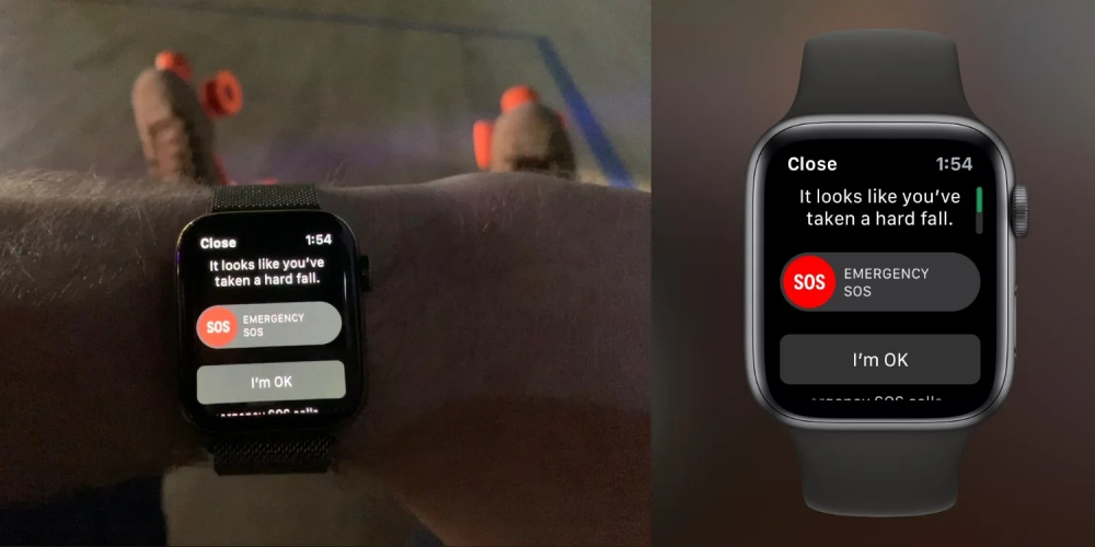 Phát hiện tẽ ngã Apple Watch