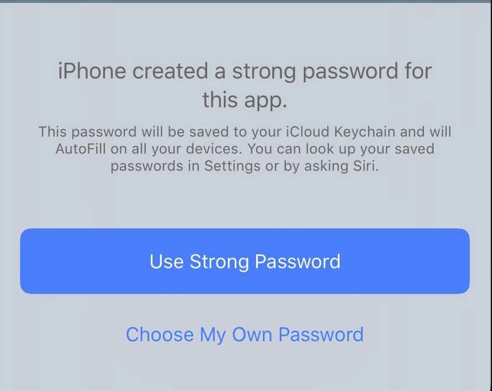 Thiết bị iOS của bạn có thể tạo mật khẩu mạnh và duy nhất cho tài khoản của bạn. Hình 11