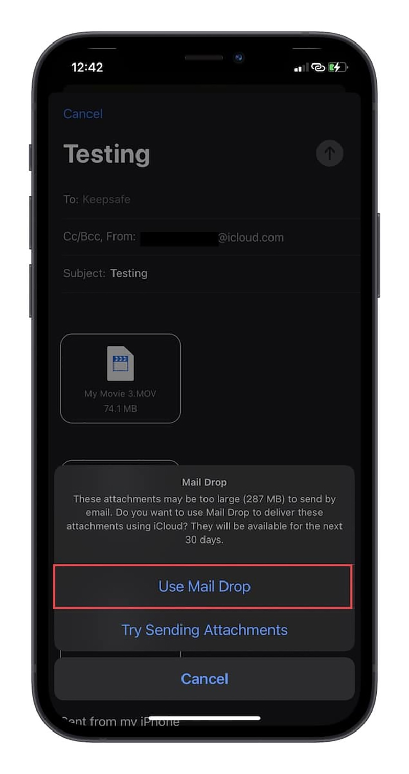 Sử dụng MailDrop để gửi các tệp lớn lên đến 5 GB