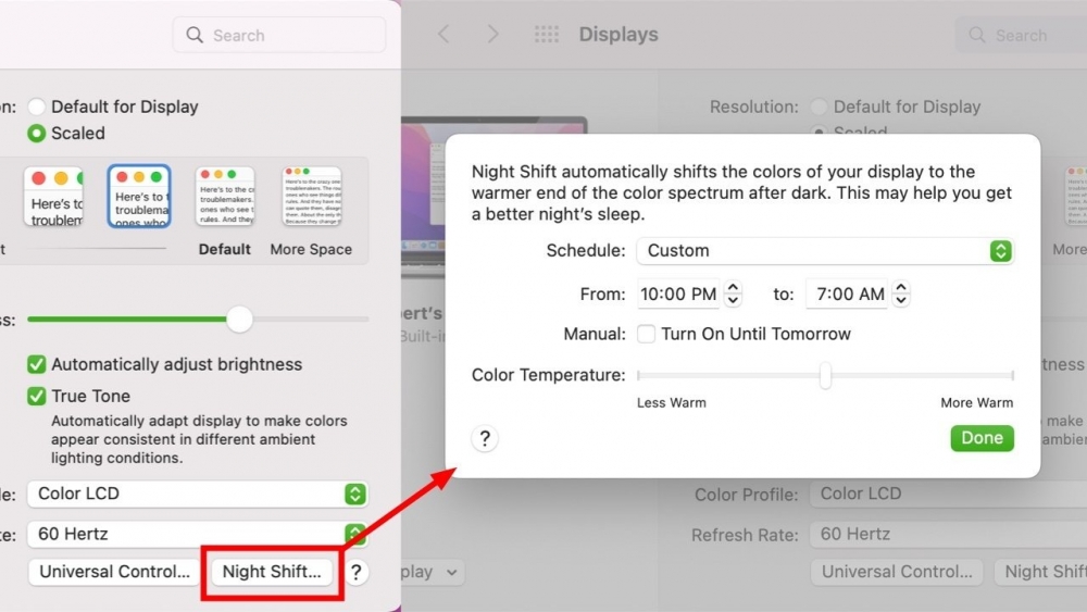Cách sử dụng True Tone và Night Shift trên iPhone và Mac cực kỳ đơn giản, hữu ích