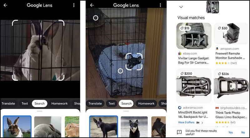 ứng dụng tìm kiếm hình ảnh Google Lens 