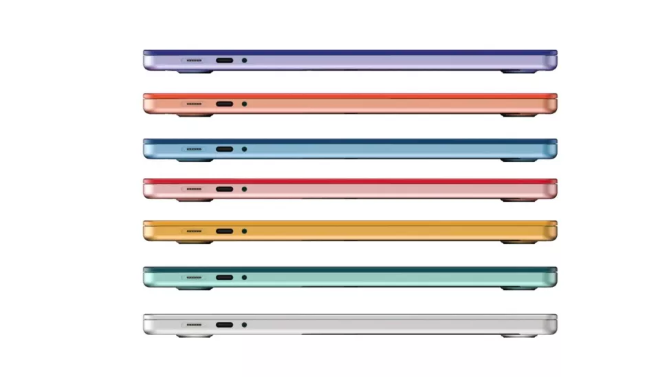 Màu sắc kết xuất của MacBook Air 2022 hình 1