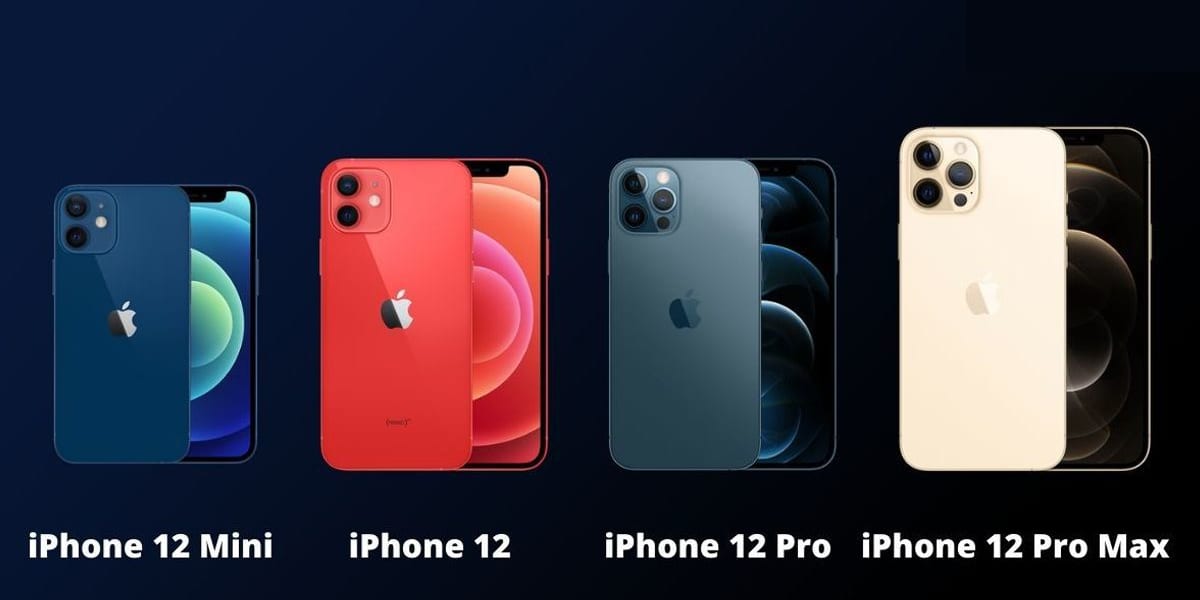 Kích thước iPhone qua các đời - iPhone 12 Mini, iPhone 12, 12 Pro và 12 Pro Max