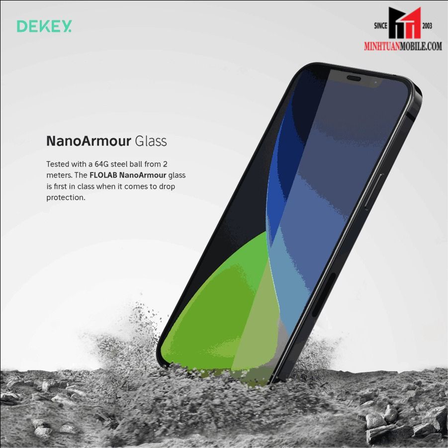 Cường lực iPhone 14 Pro Max Dekey Premium