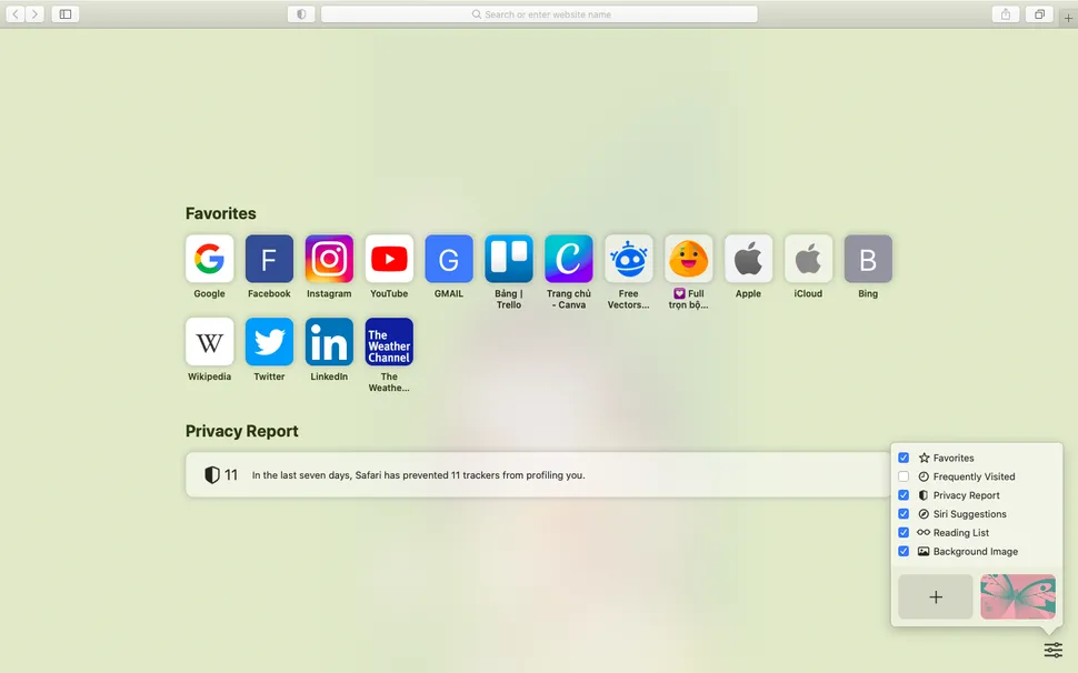 Đổi hình nền cho màn hình chào mừng trên Safari cực dễ  Fptshopcomvn
