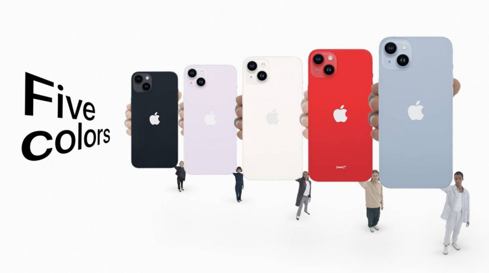  iPhone 14 và iPhone 14 Plus 2022 có 5 tuỳ chọn màu cho bạn lựa chọn, bao gồm: Midnight (Đen), Starlight (Trắng), Blue (Xanh biển), Purple (Tím) và Red (Đỏ). Đặc biệt trong đó phải kể đến màu Tím mới được tung ra trong đợt này.