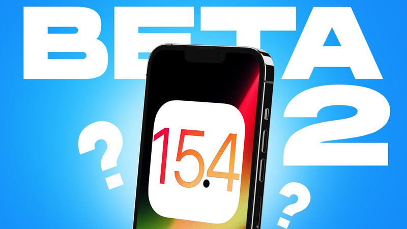 iPhone iOS 15.4 beta 2