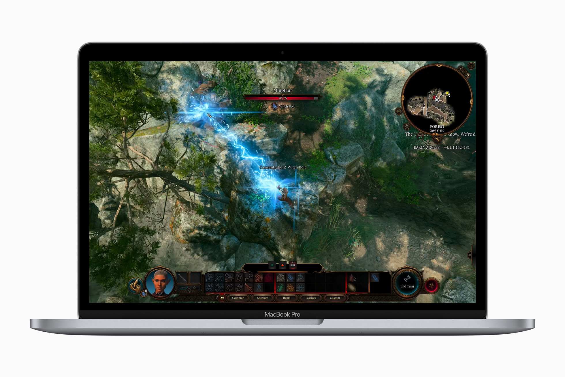 Màn hình của MacBook Pro M2 2022 hỗ trợ độ sáng 500 nits, dải màu rộng P3 với 1 tỷ màu và công nghệ True Tone như Mac Air.
