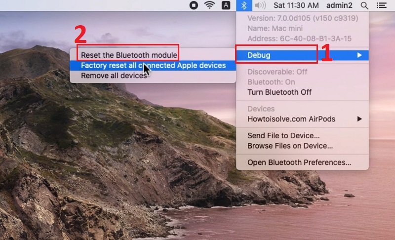 Cách reset mô-đun Bluetooth trên macOS Big Sur trở về trước