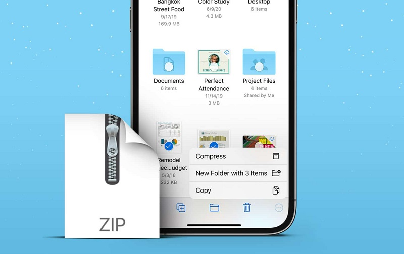 iPhone có thể nén và giải nén nhiều loại tệp tin khác nhau ngoài zip 