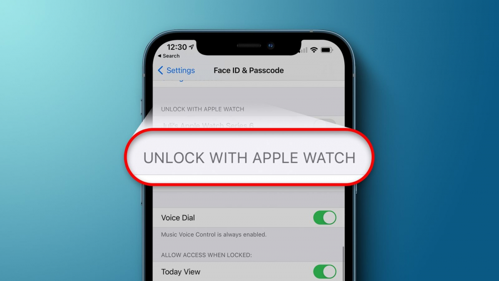 mở khoá apple watch bằng iphone