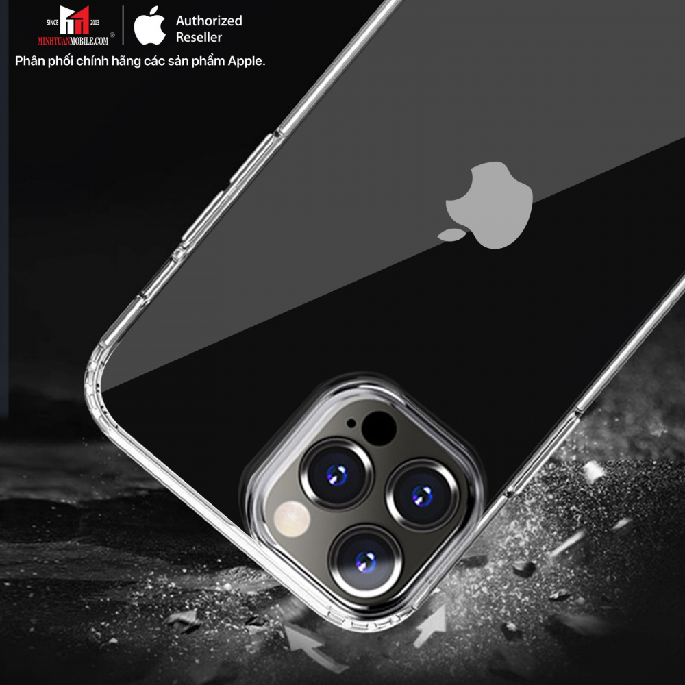 Ốp lưng iPhone 14 Plus Mipow Tempered Glass Transparent PS35