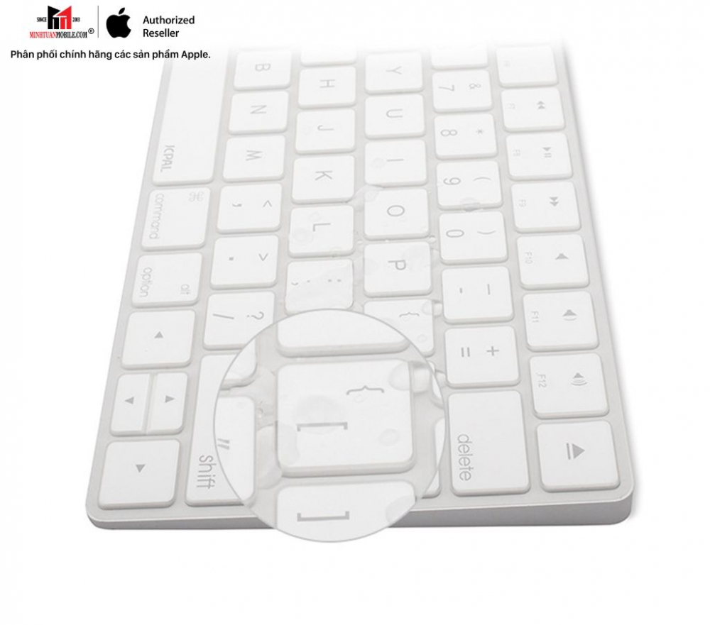 Phủ phím MacBook 12 inch 2016 JCPAL Verskin Wireless White JCP2172