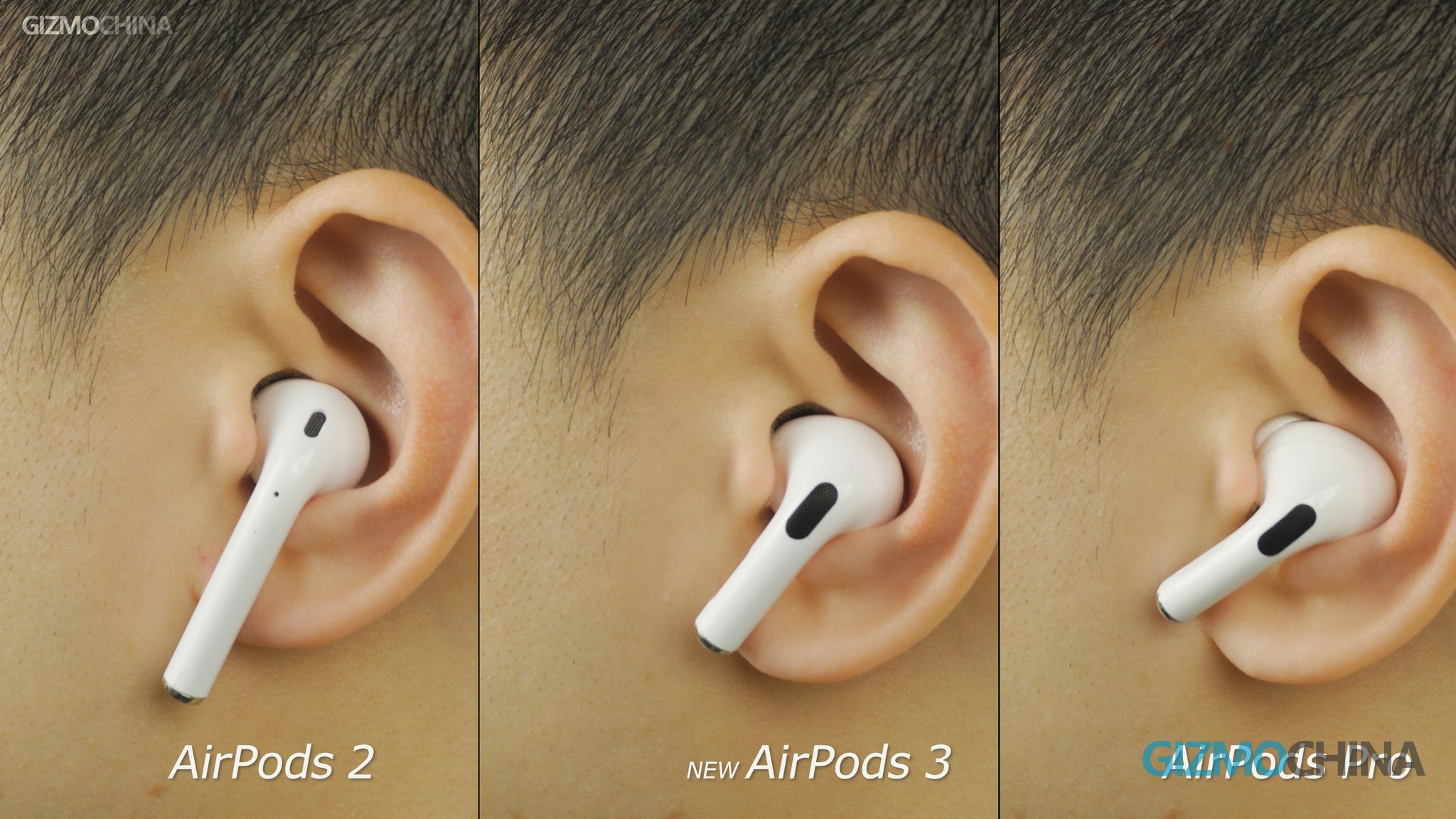 Thiết kế AirPods 3 vs AirPods Pro