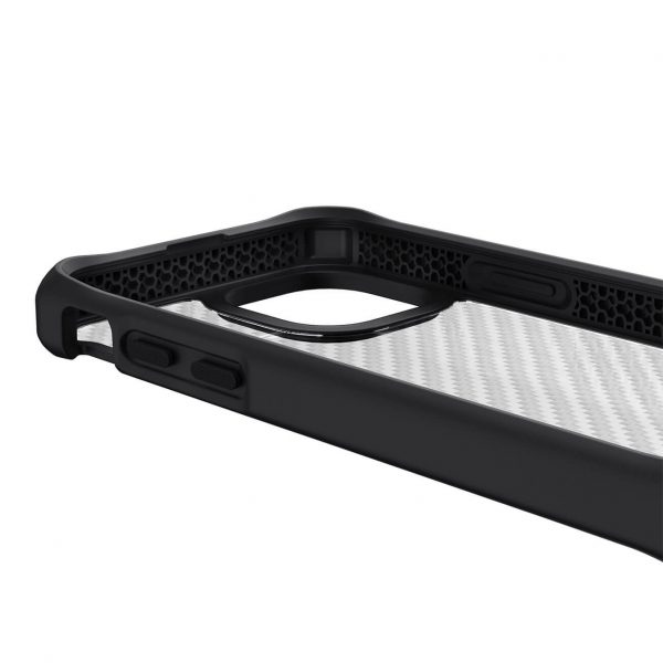 Ốp lưng chống sốc Itskins Hybrid Tek iPhone 13 series Black & Transparent