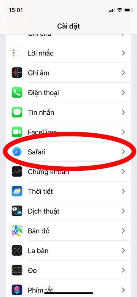 Cách xóa Cache trên trình duyệt Safari 