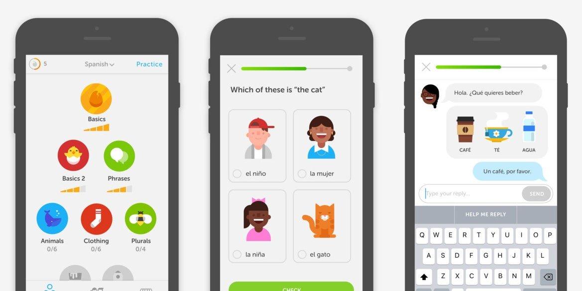 Duolingo có nhiều bài học theo cấp độ, phù hợp với nhiều độ tuổi