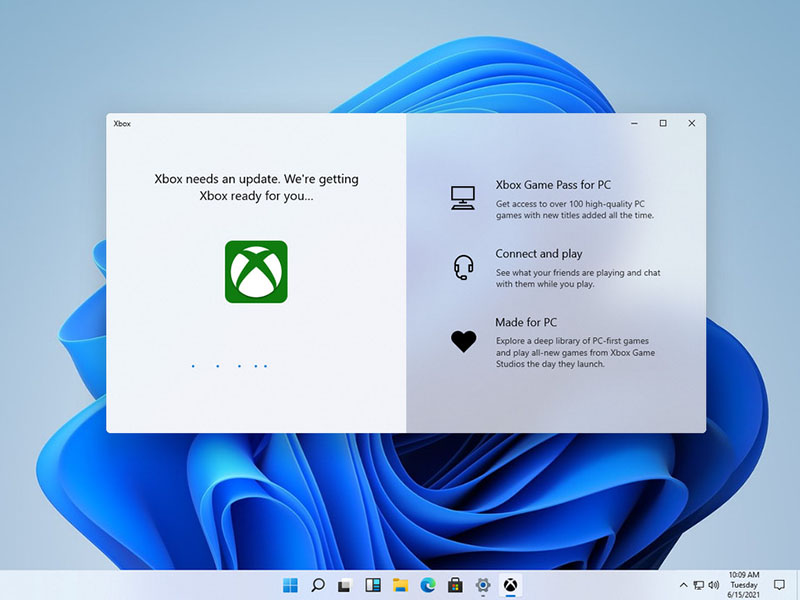 Hệ điều hành Windows 11 có thêm Xbox truy cập nhanh ứng dụng giải trí