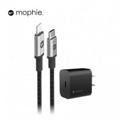 CBMOPHIE20WBK - Combo Cốc Cáp sạc nhanh Mophie Power Delivery 20W USB-C