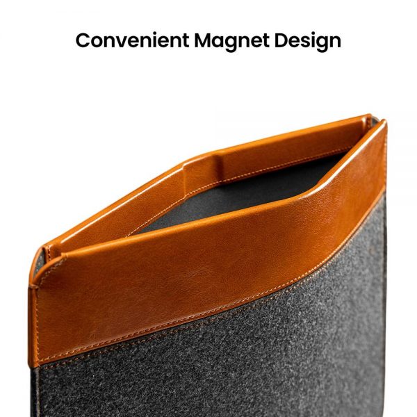 H16E01Y - Túi chống sốc MacBook 16 inch Tomtoc Felt & Pu Leather - 4