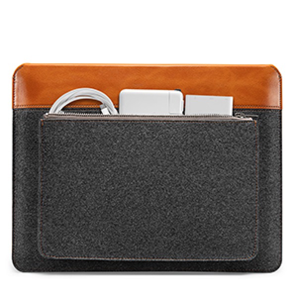 H16E01Y - Túi chống sốc MacBook 16 inch Tomtoc Felt & Pu Leather - 6