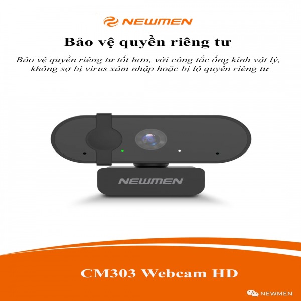 CM303 - Webcam Newmen Plug and Play 1080 Full HD - 5