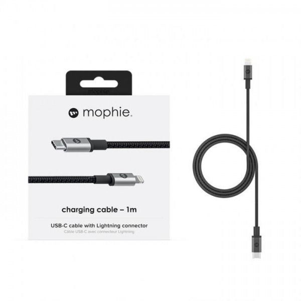 MOPHIECTOLBK - Cáp USB-C to Lightning Mophie MFi 1M - 3