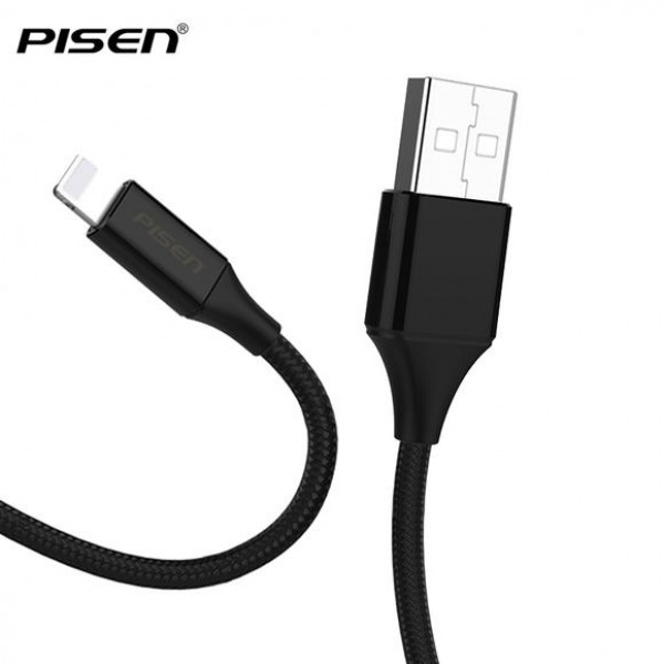 AL171200WT - Cáp USB-A to Lightning Pisen 2.4A Braided 1.2M Fast Pro - 4