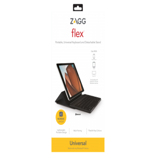103202282 - Bàn phím ZAGG 7 màu Backlit Keyboard - Fabric Stand Flex - 12