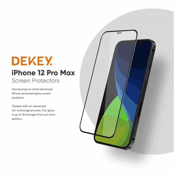 41180551801 - Cường lực Dekey Luxury ( có viền ) cho iPhone 12 series - 4